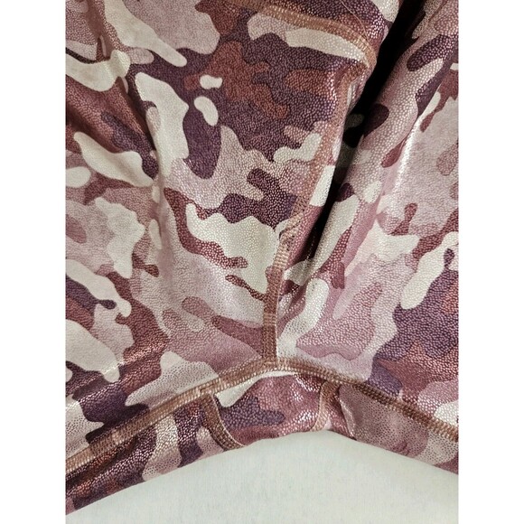 PowerHold By Fabletics Shiny Pink Camo Capri Leggings Size XS - Picture 5 of 9
